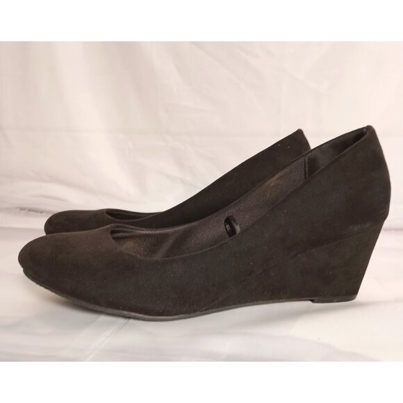 Seychelles Black Wedge Heels Size 10 Women’s Shoes Excellent Condition - Picture 1 of 7